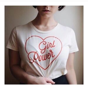 Girl Power Cream Tee